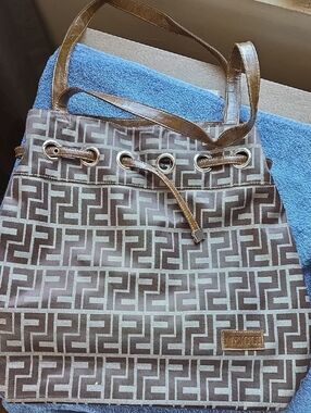 Meigui Geometric Drawstring Tote Bag - With Card Coin Pocket  Women